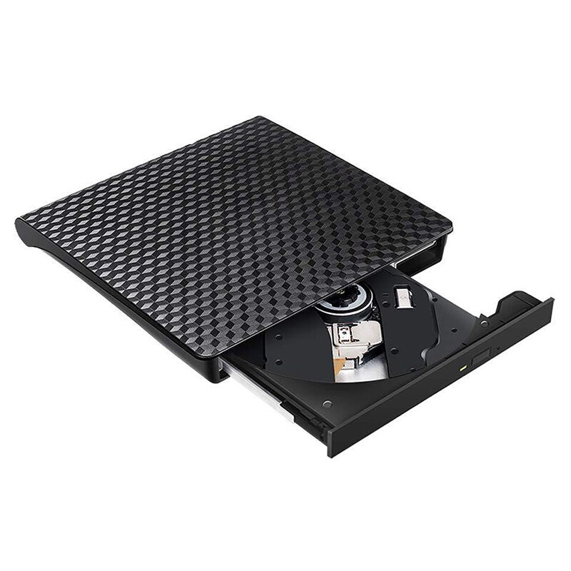 USB3.0 External CD DVD Burner, Universal Desktop Notebook USB / Type-C Mobile External CD / DVD Burner Optical Drive