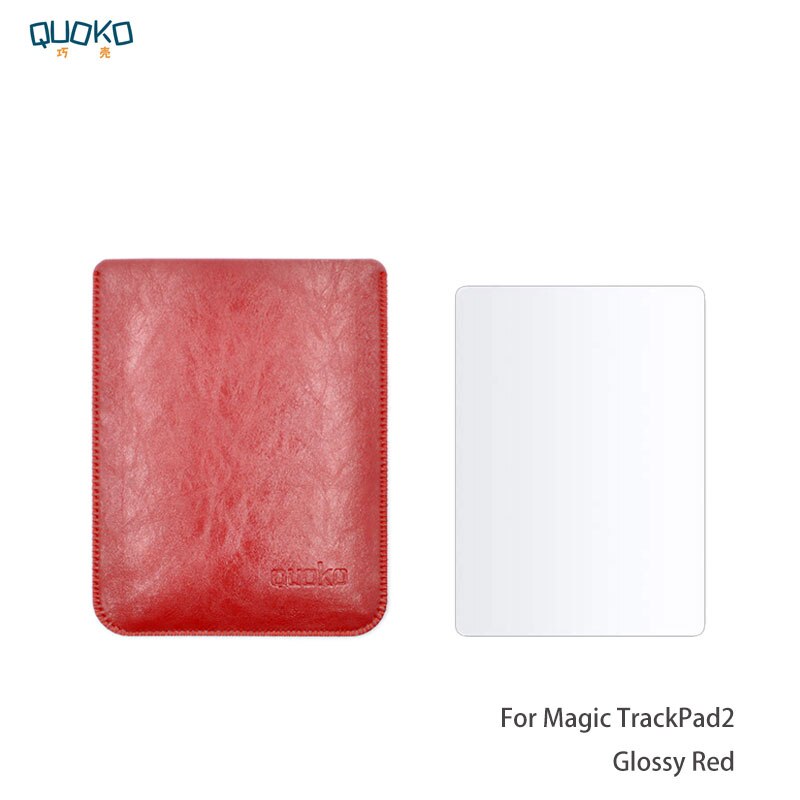 selling ultra-thin super slim sleeve pouch cover,microfiber leather laptop sleeve case for Apple Magic Trackpad 2: Glossy Red