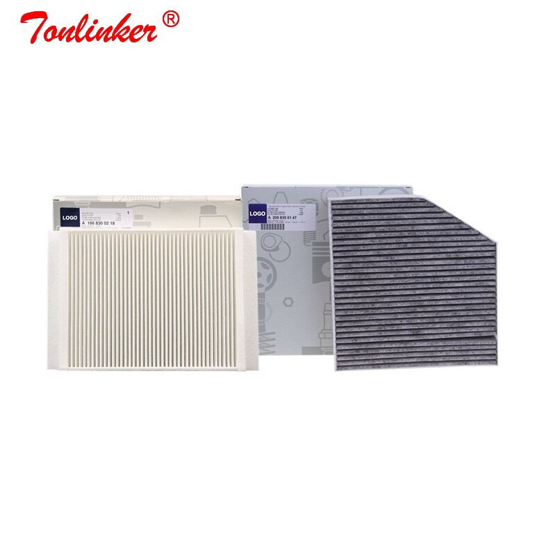 Cabin Filter 2 Pcs For Mercedes Benz C-CLASS W205 A205 C205 S205 Model Built in External Air Conditioning Filter Set: Default Title