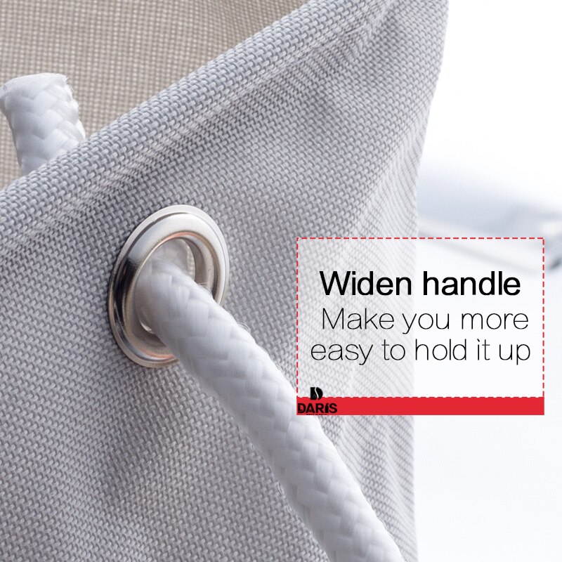 SDARISB Bathroom Family Laundry Basket Folding Cotton Foldable Large Oxford Cloth Grey Toy Laundry Basket