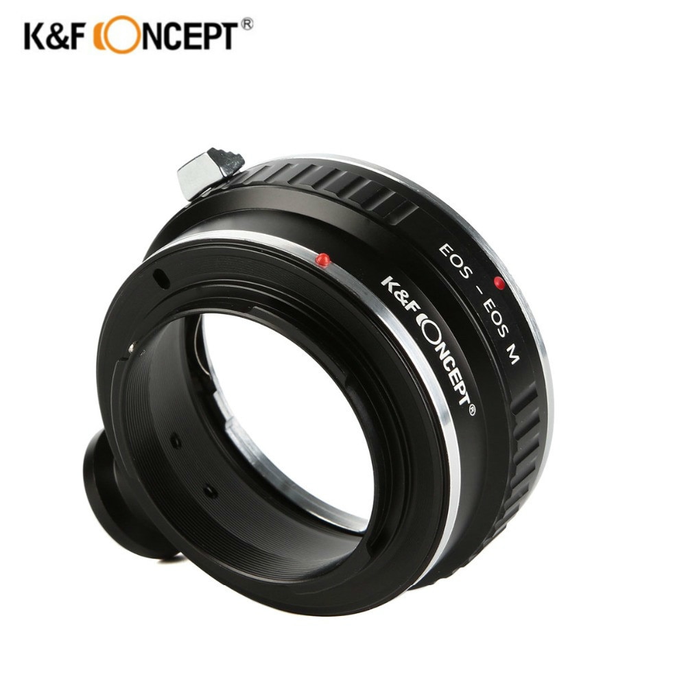 K & F Concept Lens Mount Adapter Met Statief Voor Canon Eos Ef EF-S Lens Canon EOS-M Mirrorless Camera m1 M2 M3 Camera Body