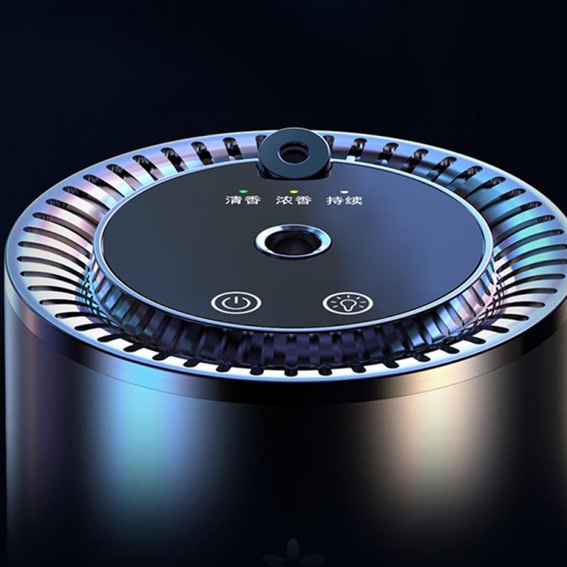 Auto Luchtverfrisser Etherische Olie Geur Diffuser Distributeur Usb Oplaadbare Aromatherapie Lucht Opfriscursus Led Light