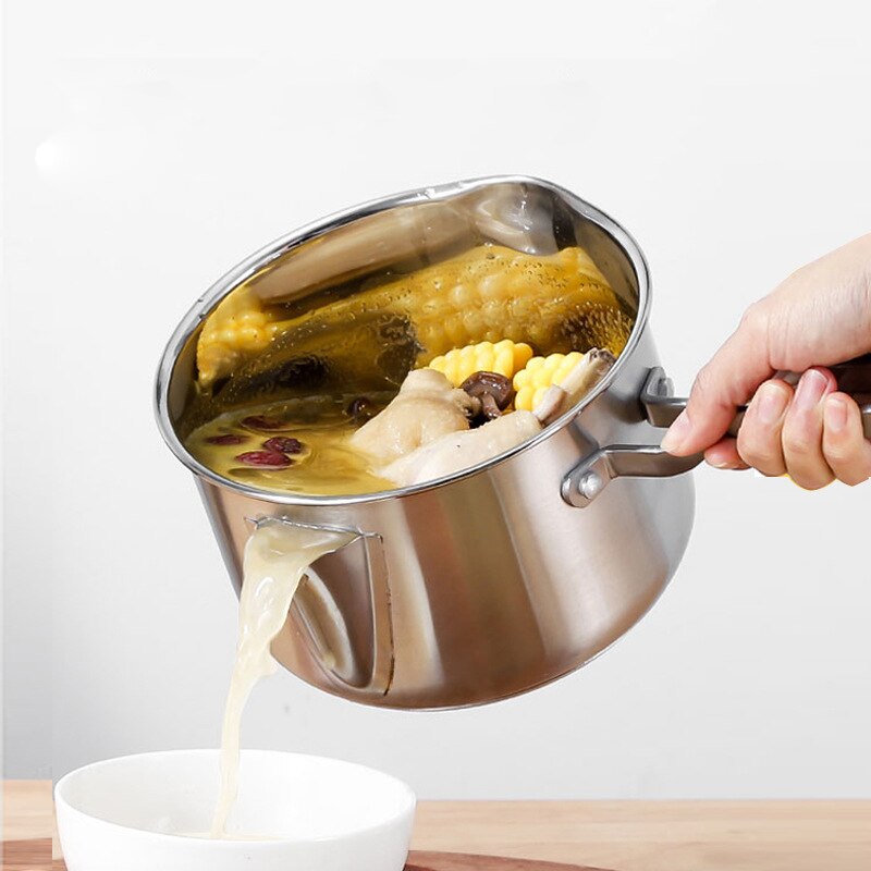 type separation pot, eagle mouth double guide pot, stainless steel, fast heating and wear-resistant