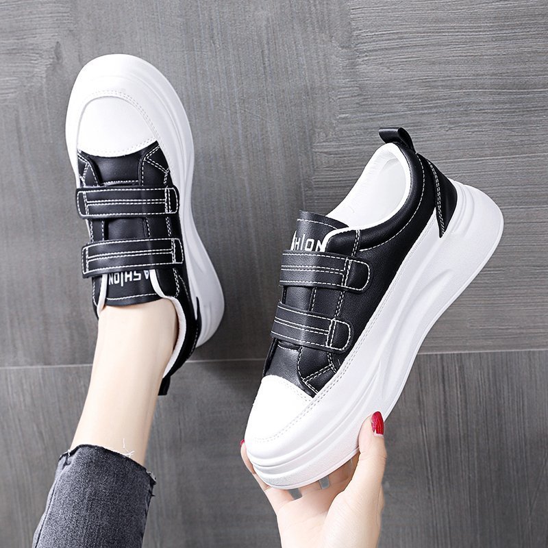Casual Sport Vrouwen Platte Mode Dames Witte Schoenen Vrouwen Sneakers Antislip Flats Vrouwelijke Zacht Leer Vrouwen gevulkaniseerd Schoenen