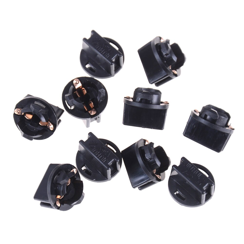 10 stk  t10 sokkel instrumentpanel sokkel  t10 w5w 168 192 194 vri lås kile baser lampe bindestrek lampe støpsel