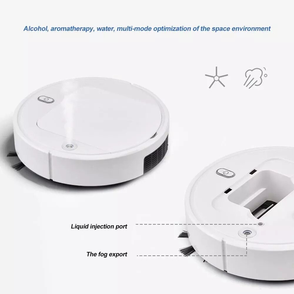 Automatic Sweeping Robot Spray Disinfection Ultraviolet Lazy Cleaning Machine Charging Household Smart Vacuum Cleaner