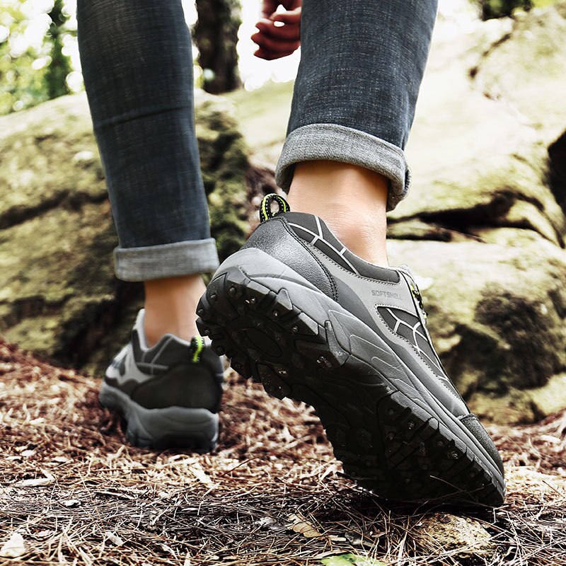 Zapatos de pesca antideslizantes para hombre, botas impermeables con suela de goma