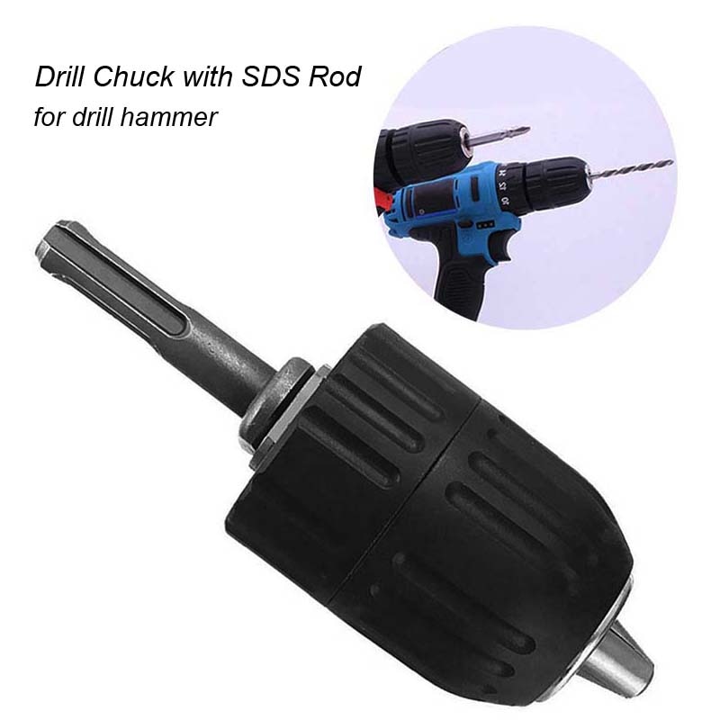 Precision 2-13mm nyckellös borrchuck med sds-adapter hårdvara verktygsdel borrchuck för slagborrhammare