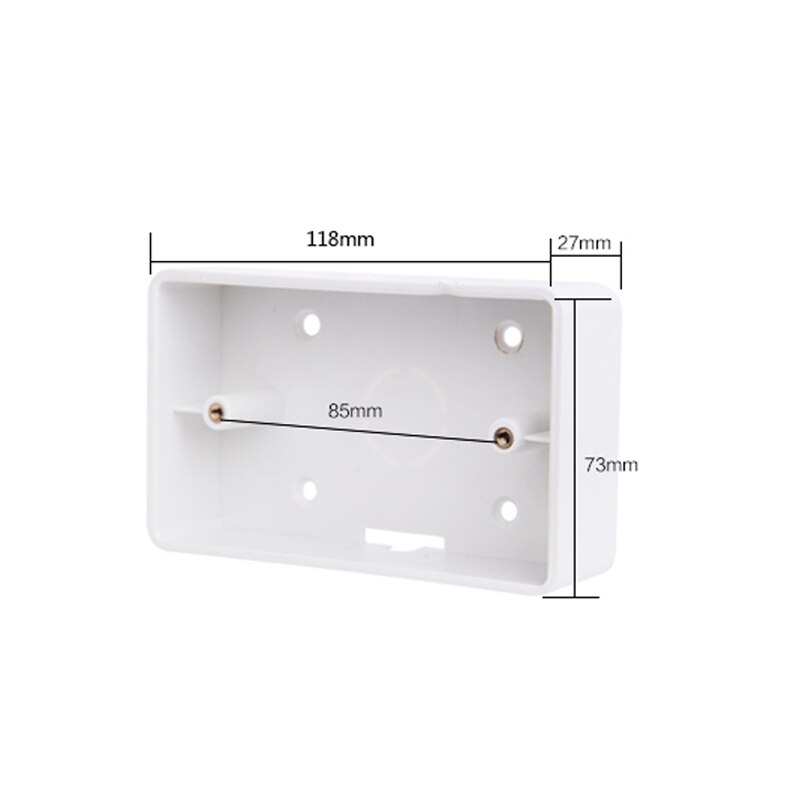 118 Type US AU Standard Universal Bottom Box Wall Housing Light Switch Socket Mounting Box Inner Cassette Junction Box: 118mm
