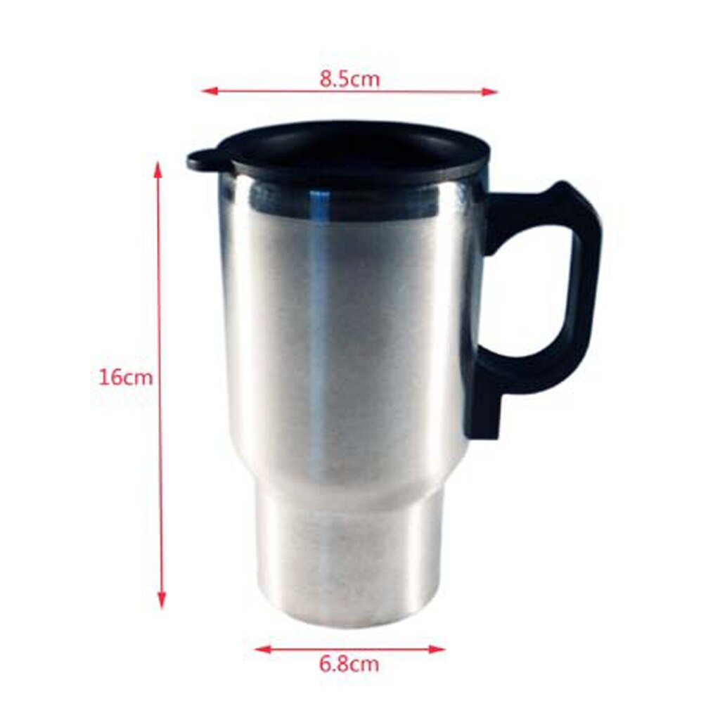Car Heated Travel Mug Thermal Heated Travel Cup Tumbler Caravan Drink Warmer