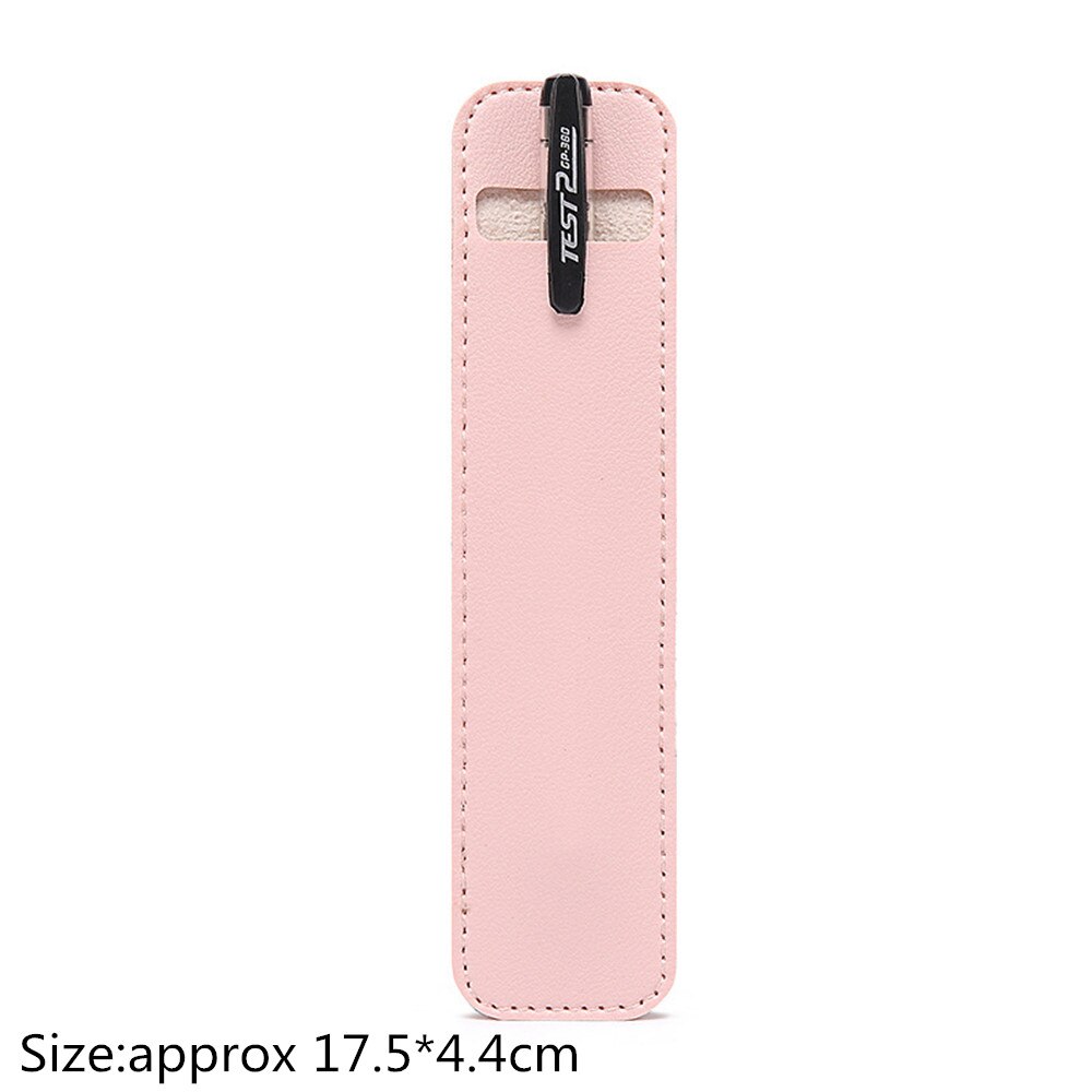 Porte-stylo réglable en cuir PU coloré, élastique, détachable, 8-1.5 pouces: Pink