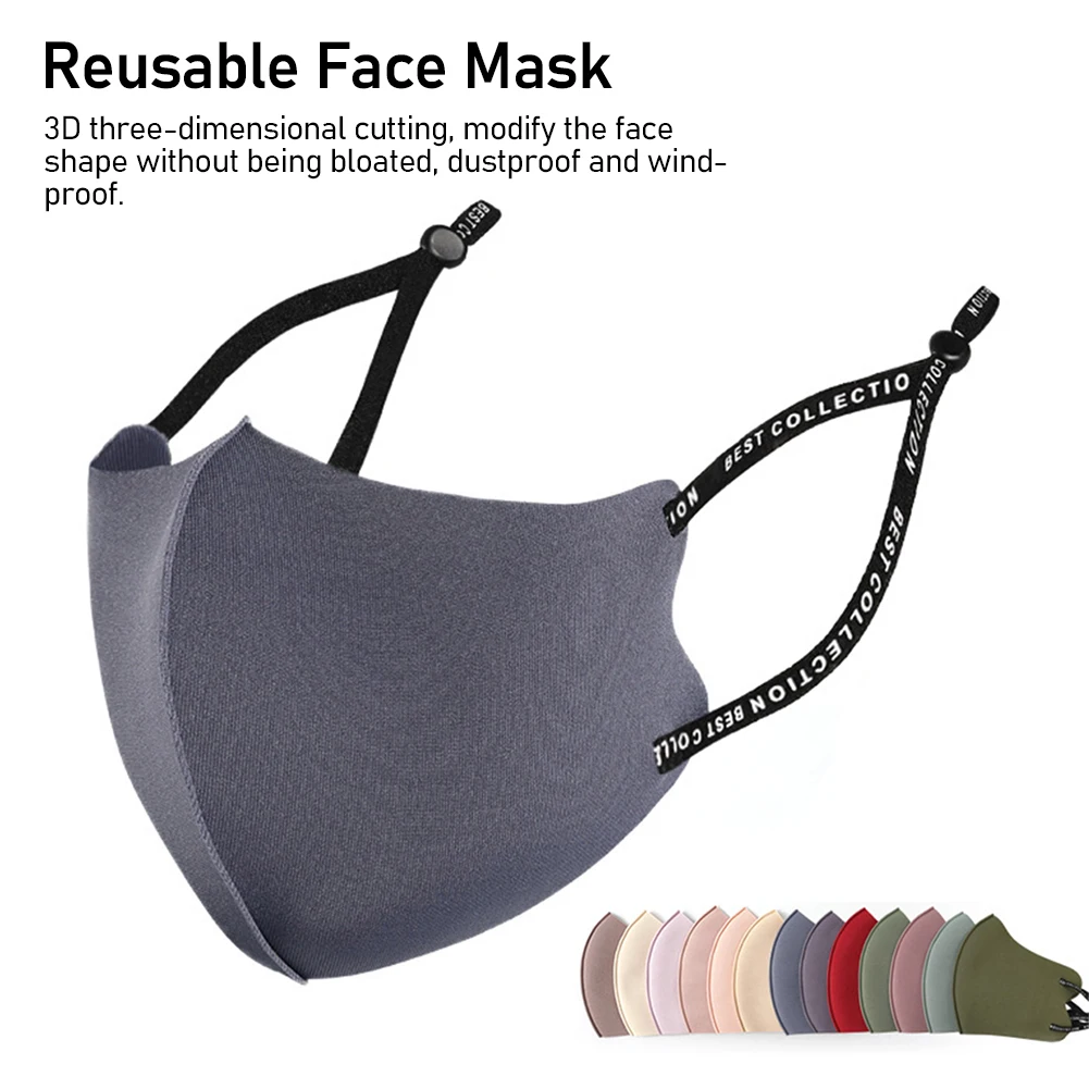 Cool Zijden Katoenen Mondmasker Voor Man Vrouw Wasbaar Herbruikbaar Anti Stof Winddicht Mond-Moffel Masker Ademend