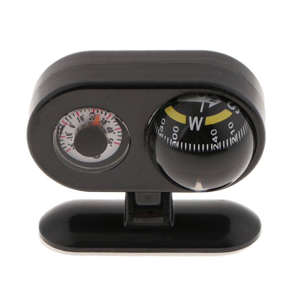 2 in1 Auto Kompass Mit Thermometer Einstellbare Navigation Armaturenbrett führen