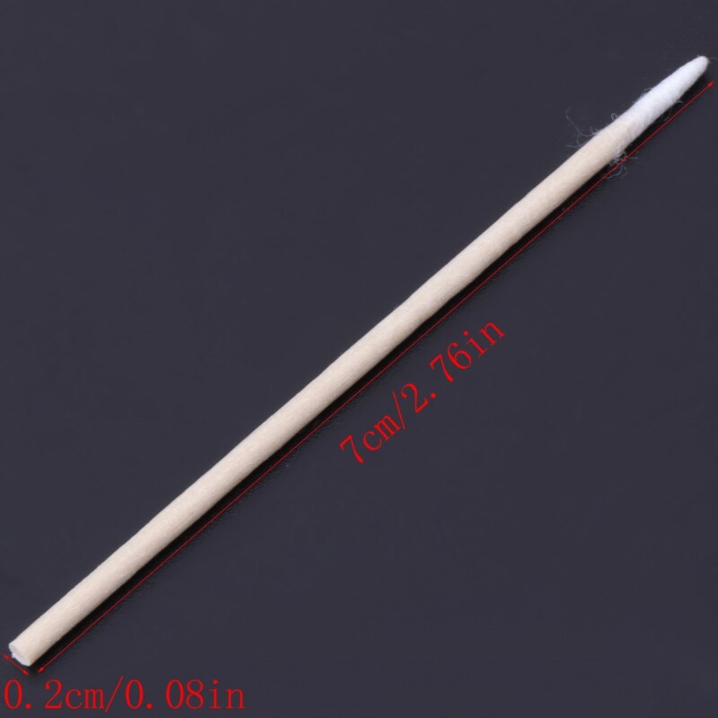 100Pcs Cotton Swabs Pointed Swab Applicator Makeup Wooden Sticks Applicator