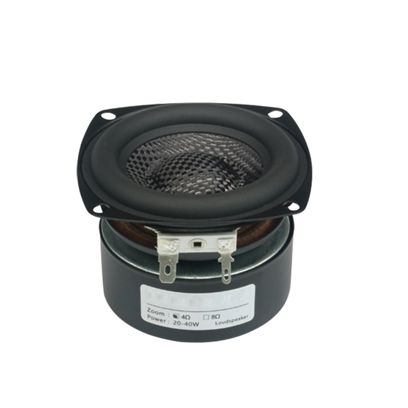 3 pulgadas altavoz Subwoofer 4Ohm 8Ohm Supergraves altavoz 25W Woofer de baja frecuencia de fibra de vidrio tejida cuenca altavoz Subwoofer de coche