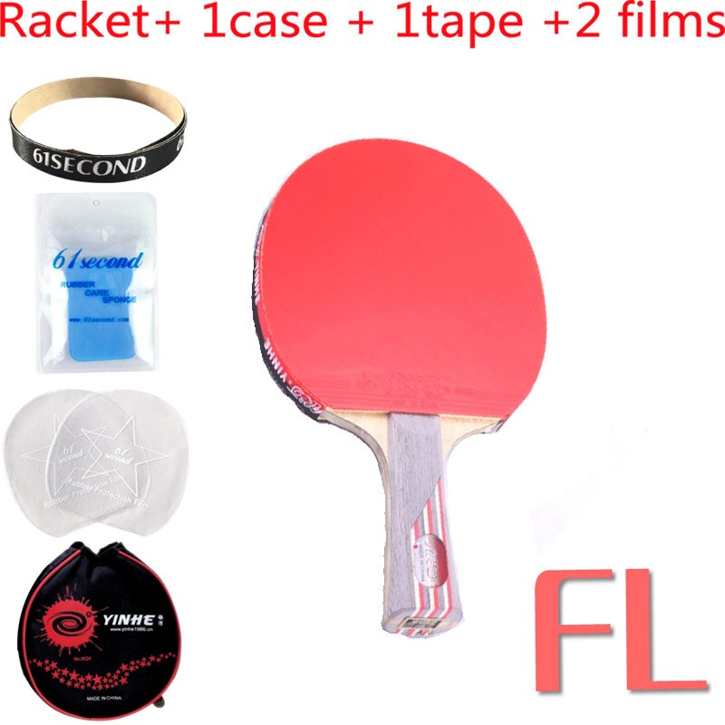 YINHE Galaxy 8 star 08B/D Table Tennis finished rackets table tennis rackets racquet sports carbon blade fast attack with loop: FL with YM  case