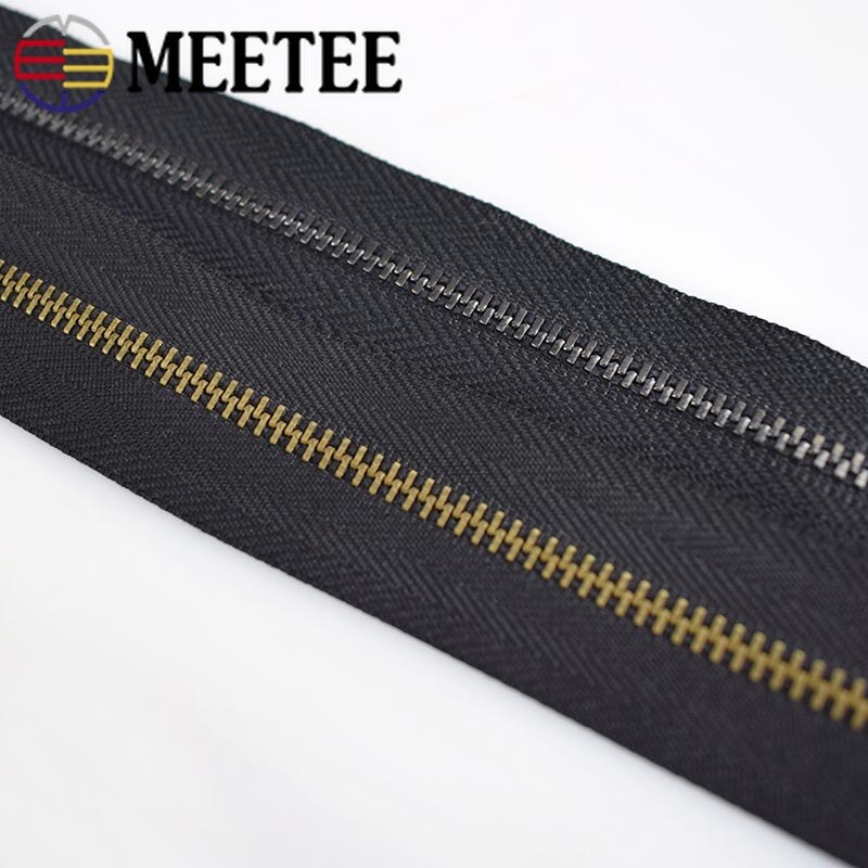 2Yards Eco-friendly 3# Metal Zipper For Sewing DIY Zipper Repair Clothes Zippers Sports Coat Bag Garment Clothes Accessories