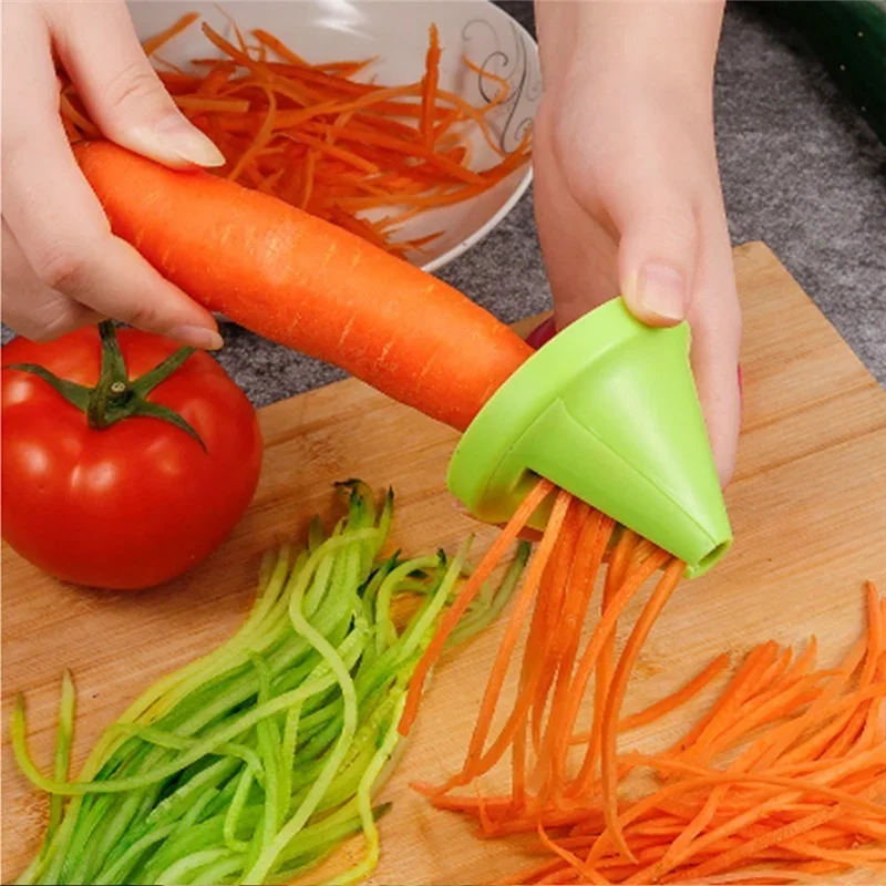 Groente Fruit Spiraal Shredder Dunschiller Multifunctionele Handmatige Shredder Apparaat Aardappel Wortel Roterende Shredder Rasp Keuken Tool