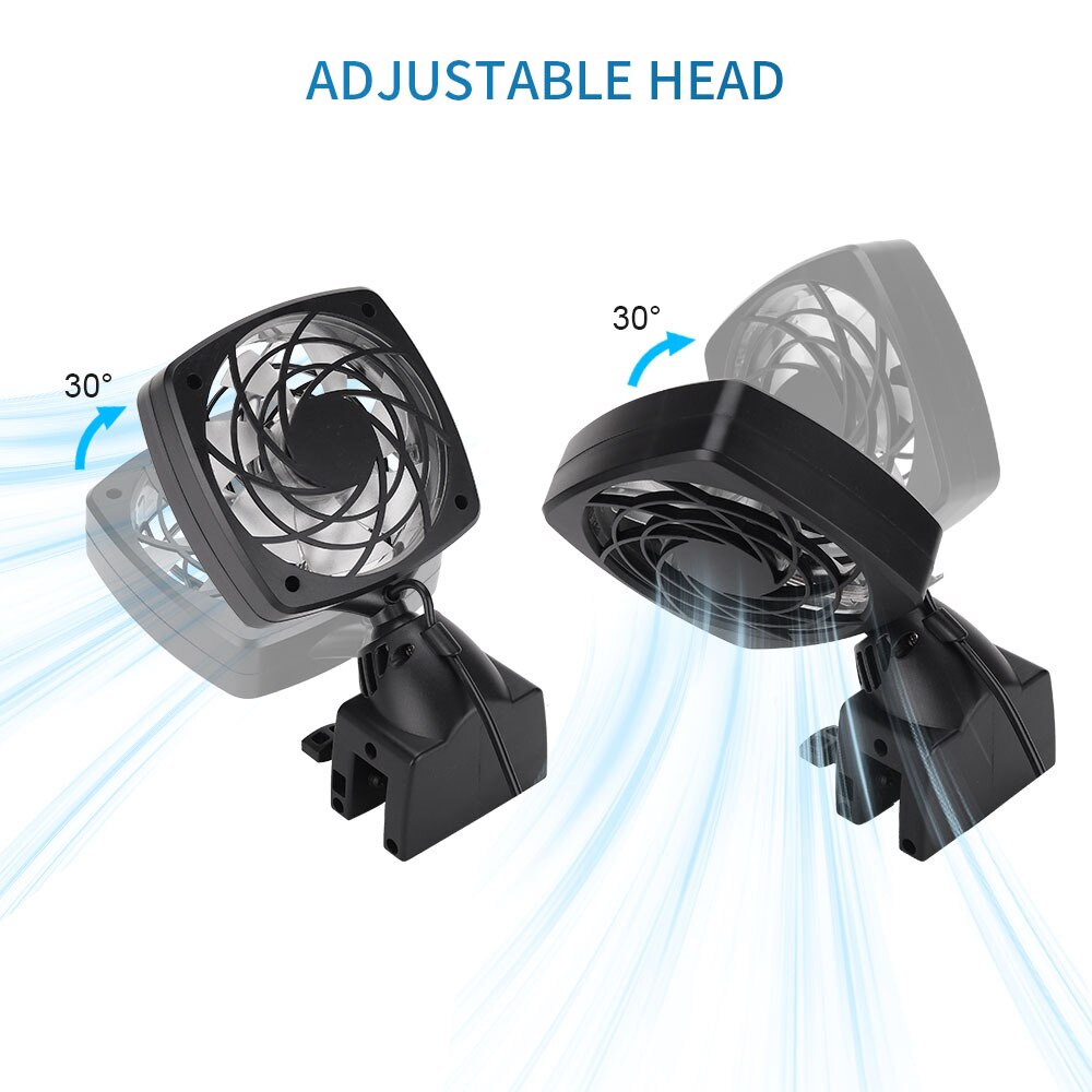 Aquarium Fan Fish Tank Chiller Cooling Fan System for Salt Fresh Water Aquarium Temperature Control Cooling Aquarium Accessories