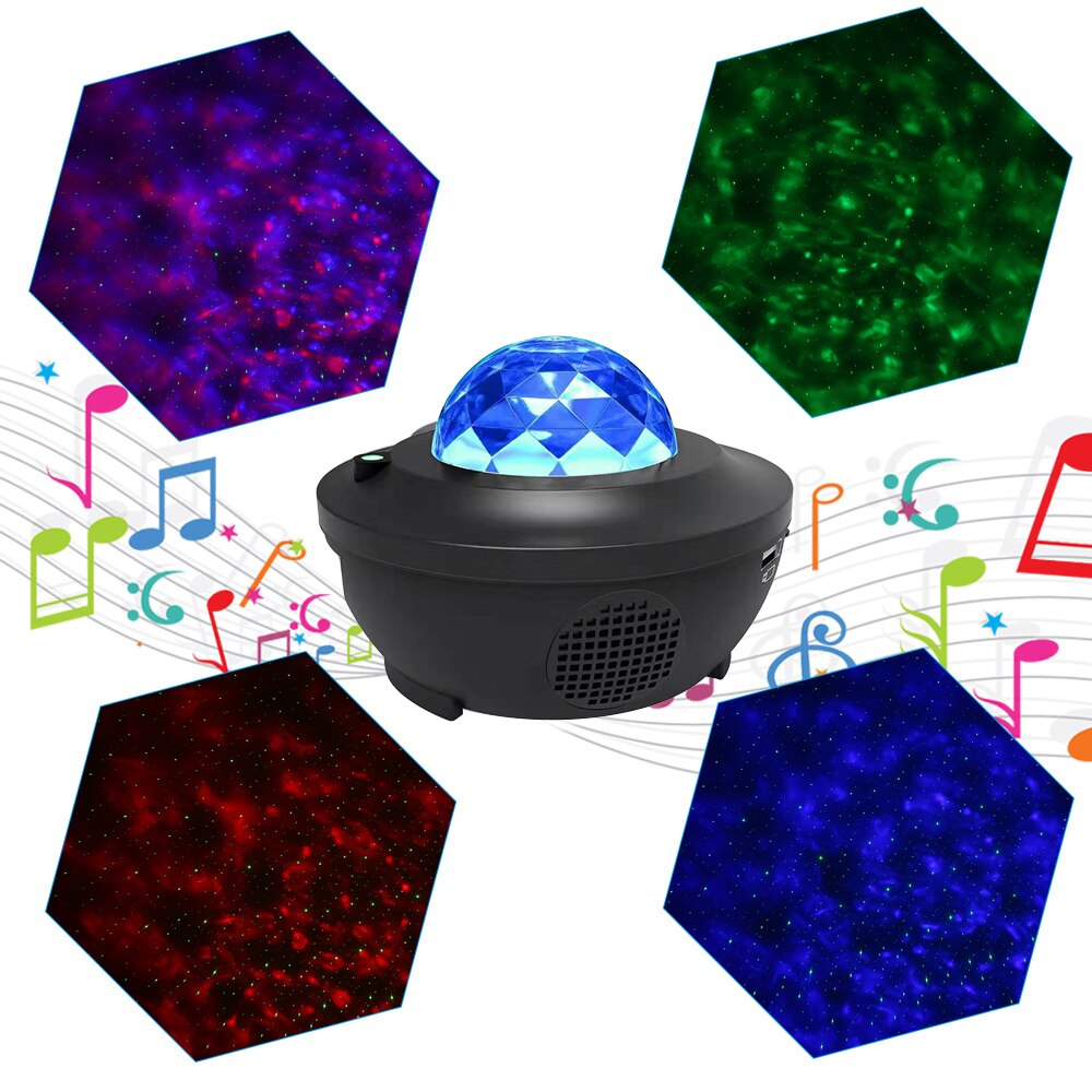 AC110-220V 6W Starry Music Projector Sound Activat... – Grandado