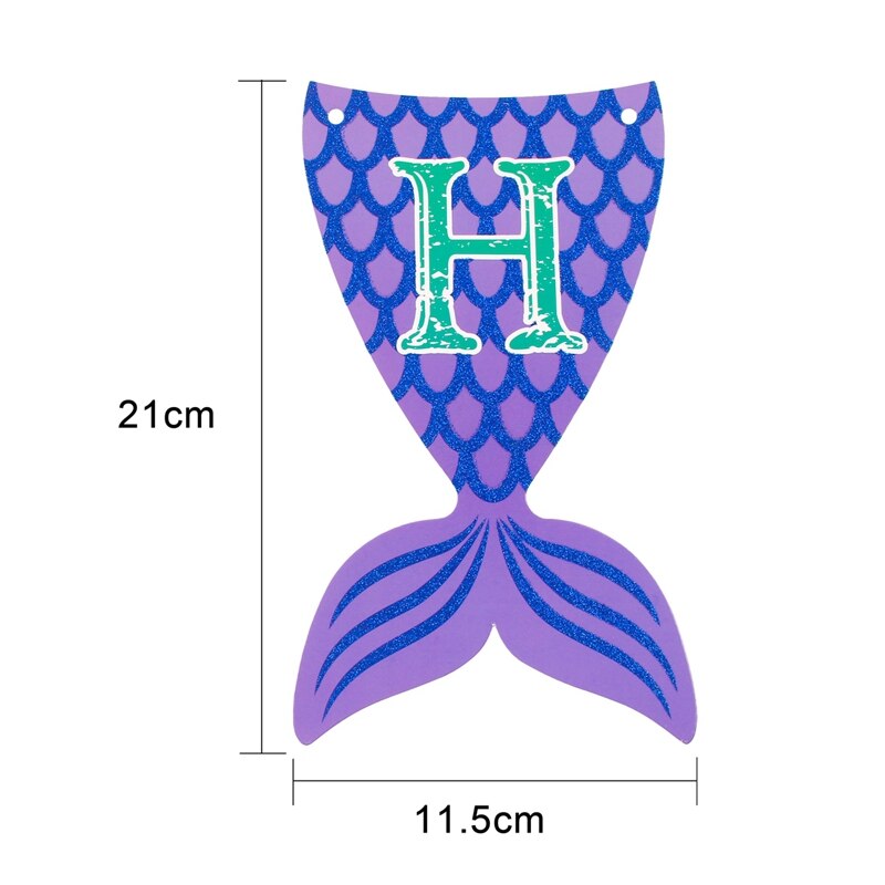 Frigg Little Mermaid Party Banner Happy Birthdat Party Supplies Mermaid Banner Blue Mermaid Balloons Baby Shower Decoration