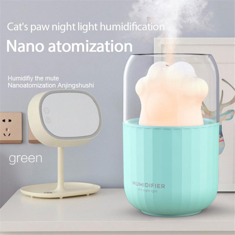 1pcs Humidifier Diffuser Air Humidifier Diffuser Essential Oils Portable Mini Humidifier Car Home LED Lamp Nano Diffuser: 3