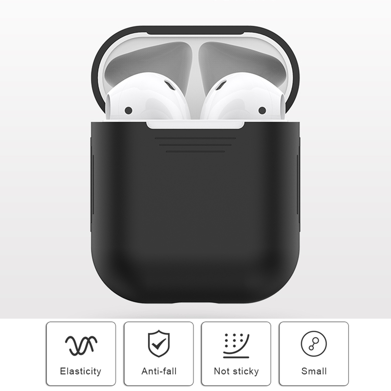 Funda de silicona suave para Apple Airpods funda de auriculares a prueba de golpes para AirPods accesorios de auriculares Fundas protectoras ultrafinas