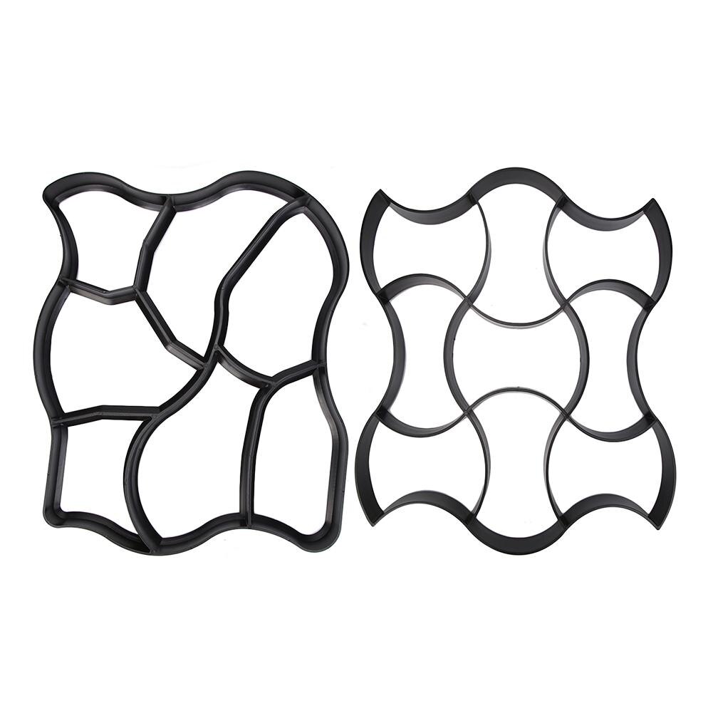 Molde para pavimento de jardín, pavimento de jardín DIY, pavimentación manual, Camino de piedras de ladrillo de cemento, moldes de hormigón, fabricante de caminos, herramientas de jardín reutilizables