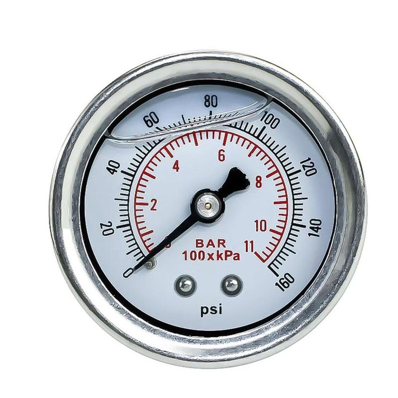 Automobile fuel regulating valve pressure gauge oil booster fuel / pressure 0-160psi gauge pressure gauge oil fuel pressure J1B0: Default Title