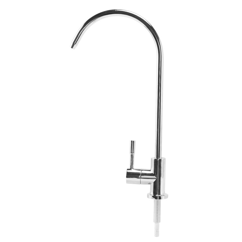 -1/4 Inch Chrome Drinking Water Filter Faucet Reverse Osmosis Sink Kitchen Tap
