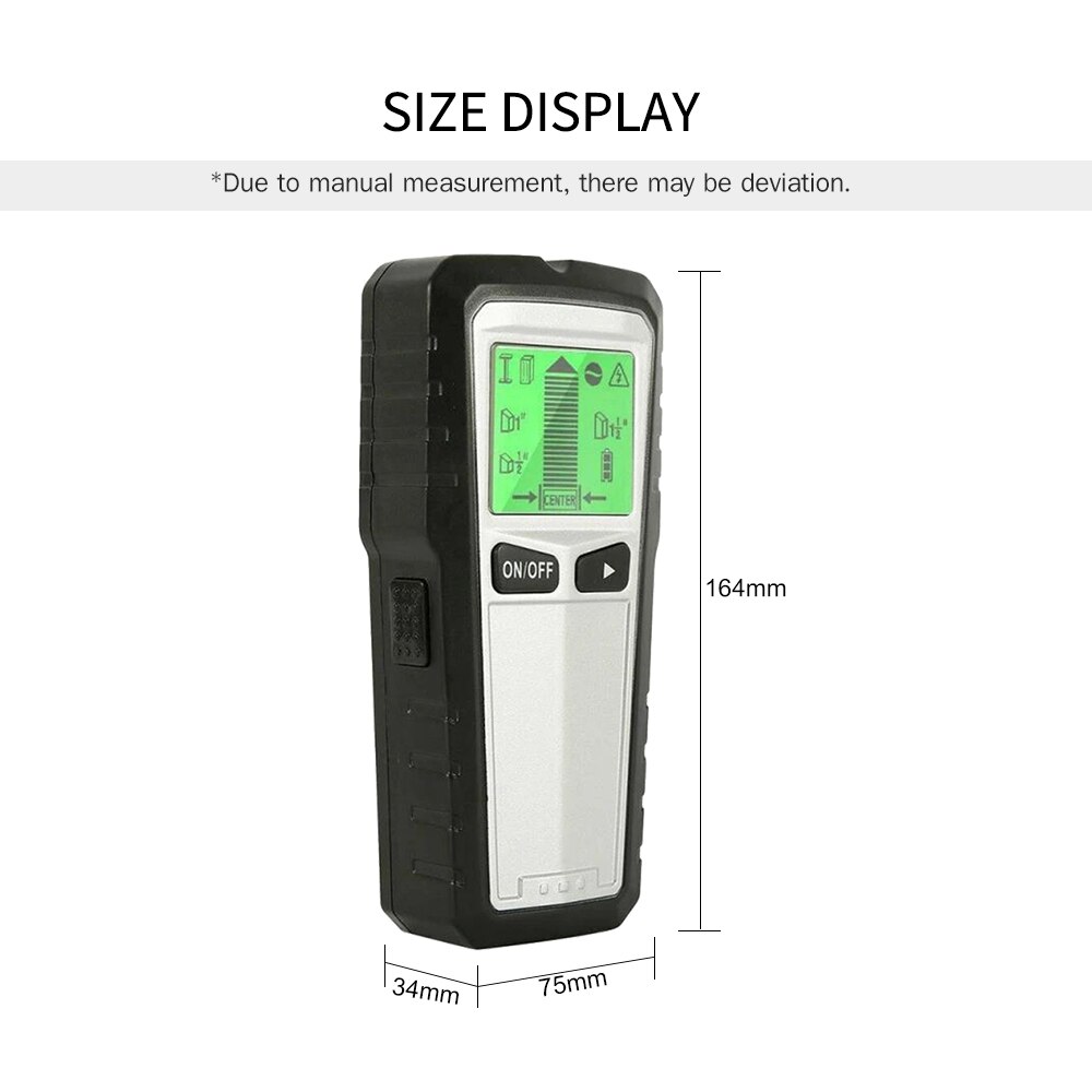 Stud finder vægscanner 5 in 1 multifunktion elektronisk vægdetektor smart stud søm søger sensor locator metaldetektor