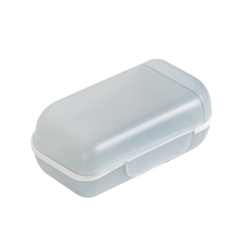Travel Soap Box With Lid Sealed Soap Box Portable Soap Box Multi-function Multi-compartment Storage Box: Gray