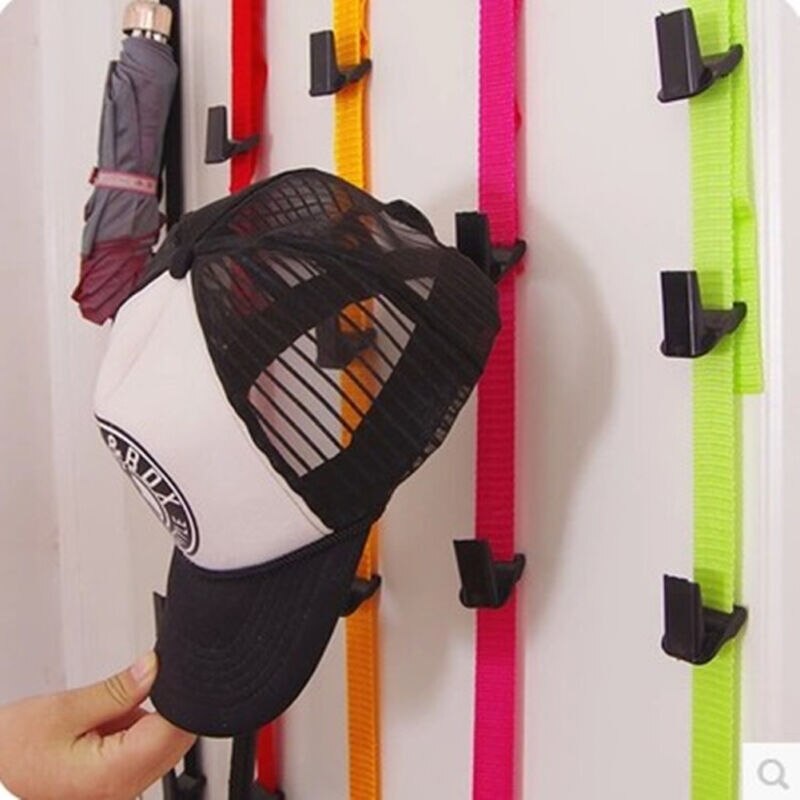 Perchero para gorras de béisbol, organizador de almacenamiento portátil para puerta, armario, ganchos para puerta