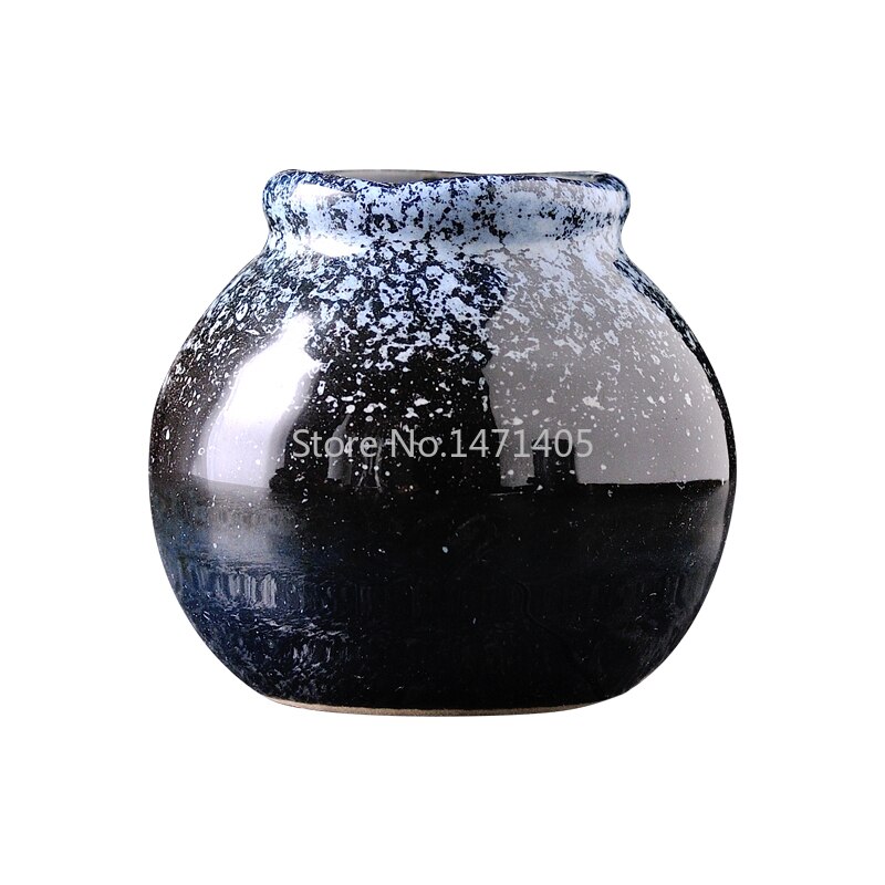Suporte de palito de cerâmica preto estilo japonês, gelo seco, pequena jarra, criativo, retrô, personalidade, porcelana, garrafa, utensílios de mesa
