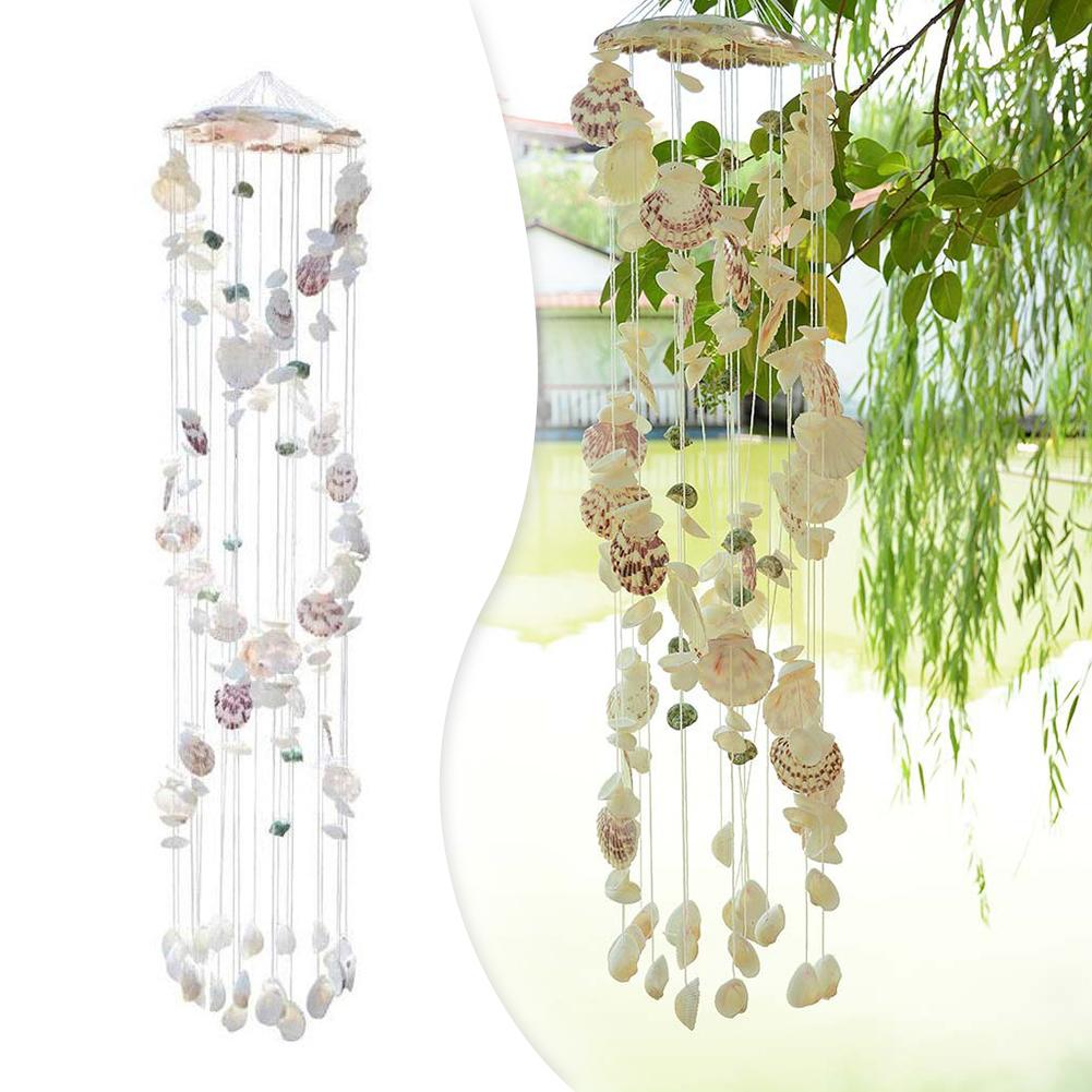 Garden Outdoor Wind Chimes Home Decoration Garden Mediterranean Wind Wind Chimes Natural Shell Wind Chimes