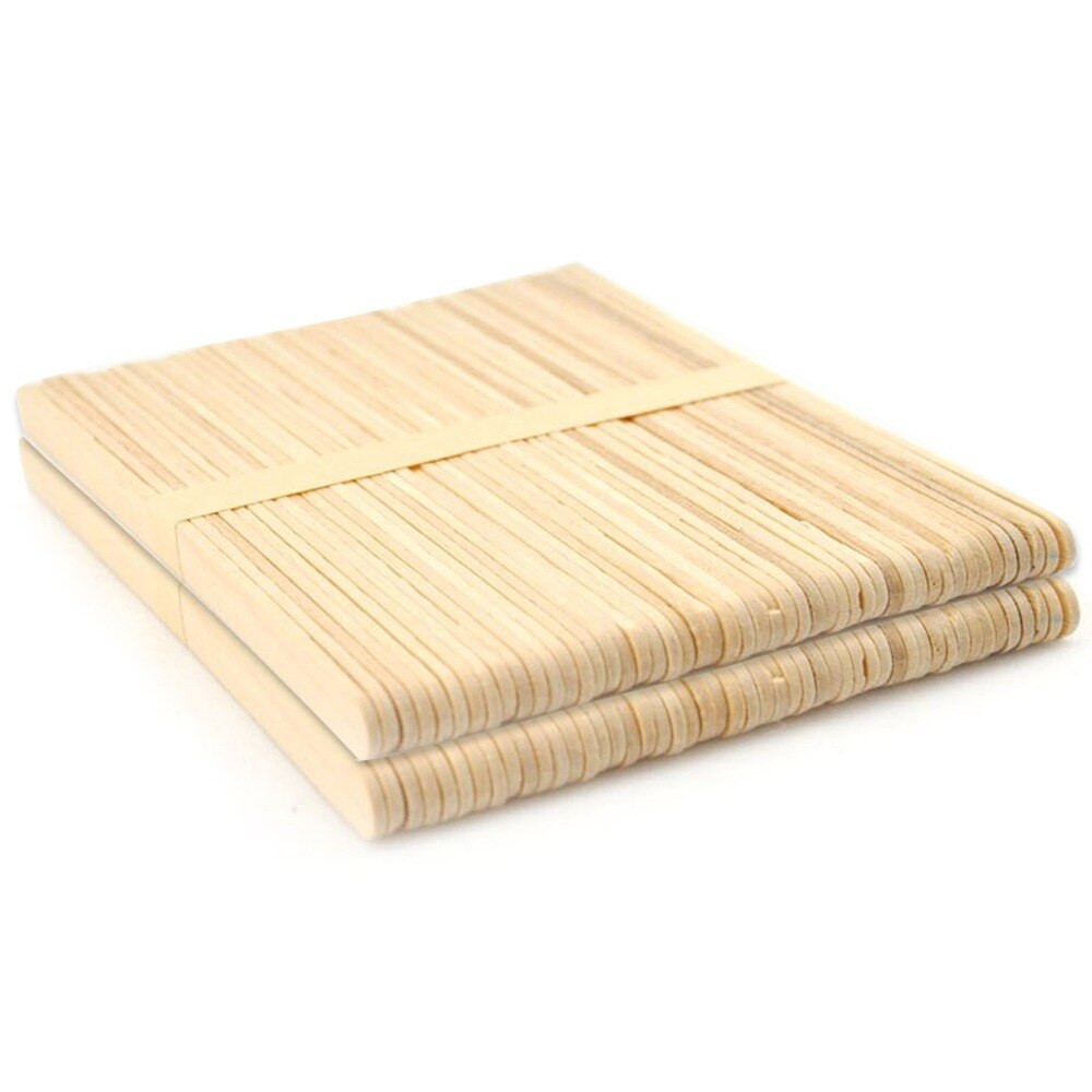 50/100pcs Popsicle Stick Ice Cube Maker Cream Tools Model Special-Purpose Wooden Craft Stick Mold Accessories