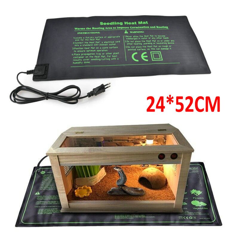Waterproof Seedling Warm Heating Pad Plant Hydroponic Heat Mat 18W Pet Retile