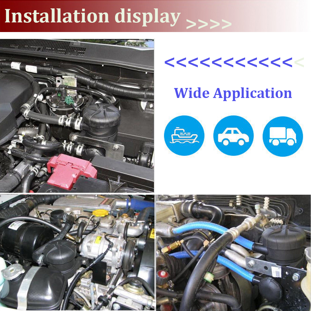WHDZ Universal ProVent 200 Öl Separator Fangen Können Filter Für Ford Patrol Turbo 4WDs Aufgeladen Toyota Landcruiser ÖL KÖNNEN 2MGD-1