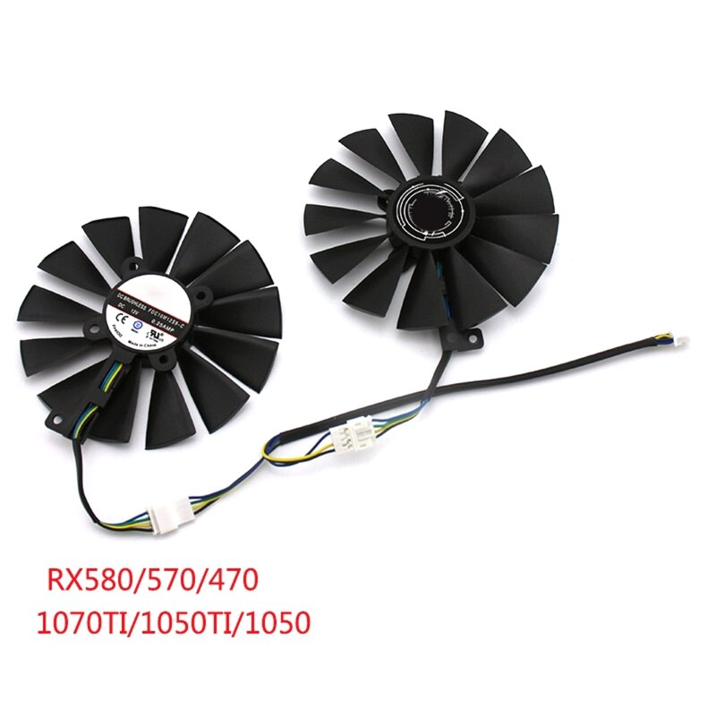 Original GPU Cooler Fans Graphics Card Fan FDC10M12S9-C ForASUS RX570 RX470 580 H3CA