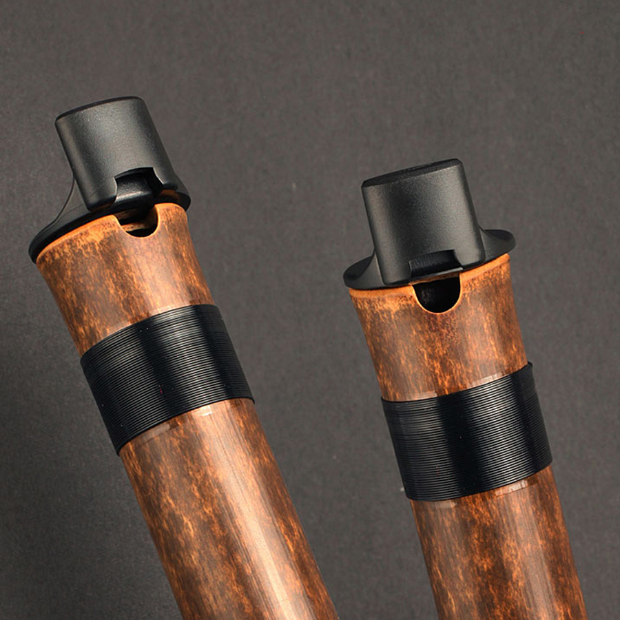 Key G F Brown Vertical Bamboo Flute Separable Traditional Chinese Musical Instruments Woodwind Instrument Xiao Flute: F ad mouthpiece 2