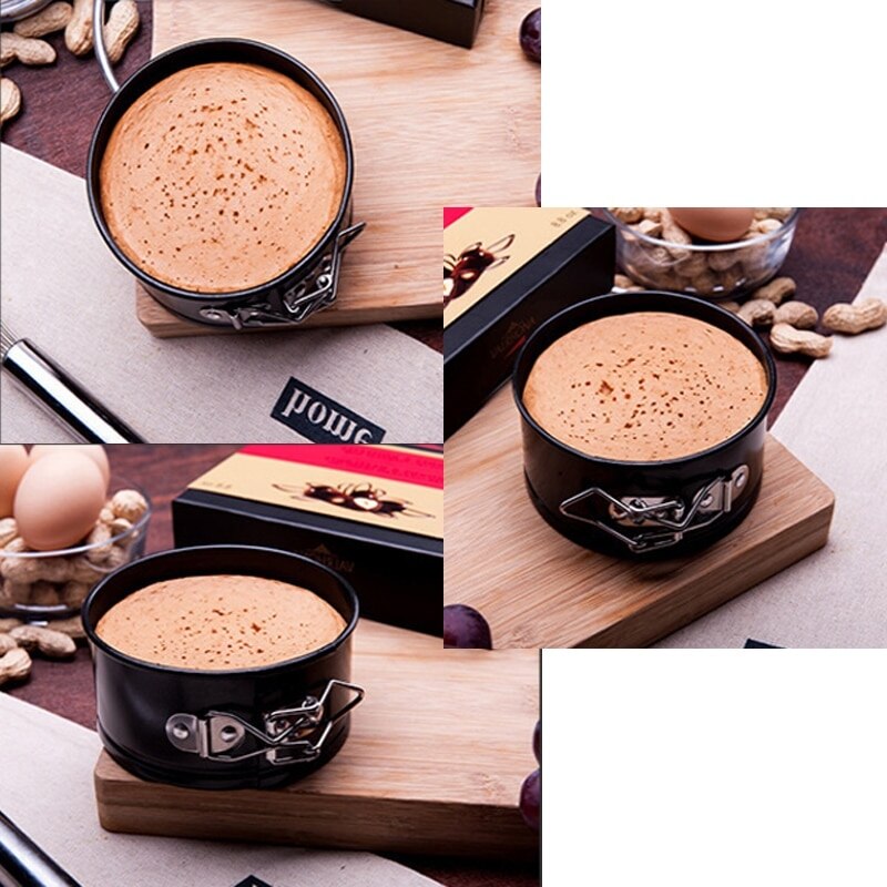 Cake Pan Carbon Steel Non-stick Spring Form Baking Pan Removable Bottom Cake Pan Bakeware Cake Baking Moulds Kitchen Accessories