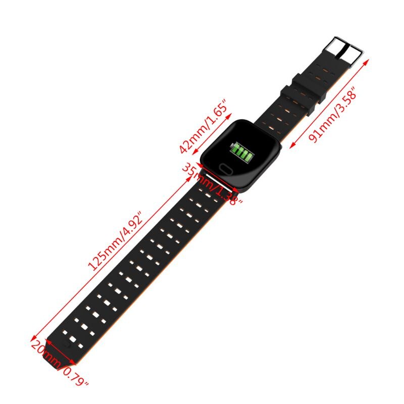 A6 Smart Watch with Heart Rate Monitor Fitness Tracker Blood Pressure Smartwatch