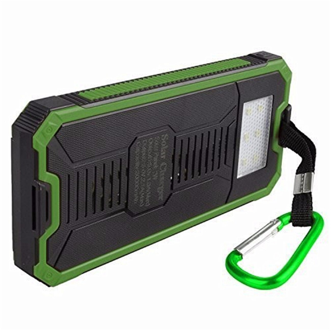 10000mAh Batterie Portable Solaire Chargeur De téléphone Portable Chargeur Portatif À Deux Bornes USB Solaire Avec LUMIÈRE