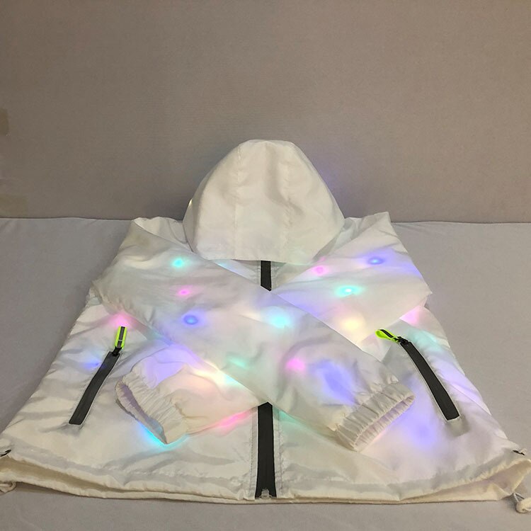Waterdichte kleurrijke Led lichtgevende kleding dans LED flash jas kleding activiteit party prestaties levert