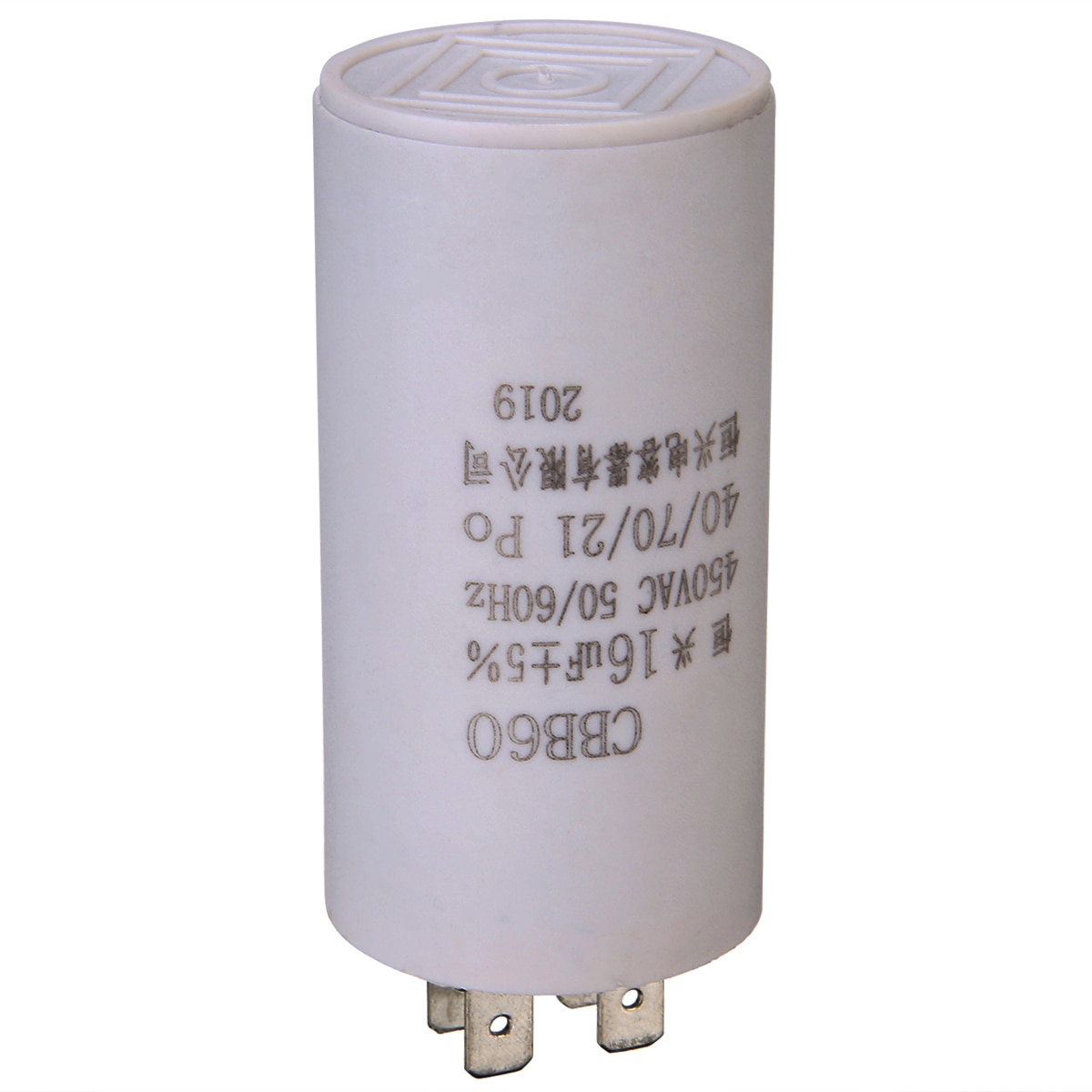 1PC Starting Capacitor Spade Terminals Motor Permanent 16uf 450V 50 60 Hz CBB60 Capacitor Double Insert Parts