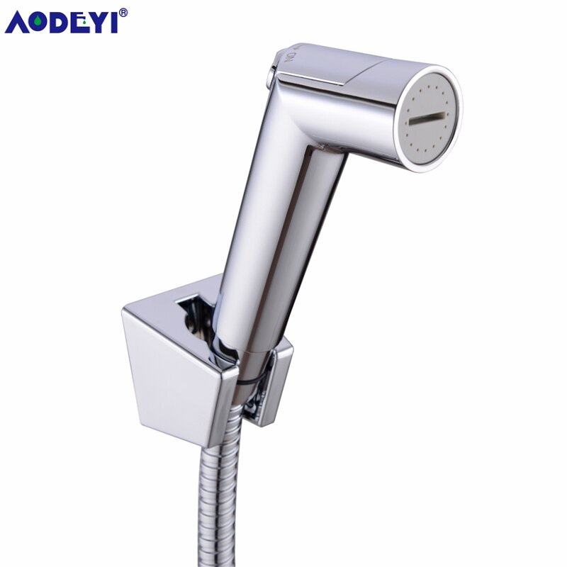 ABS Toilet Bathroom Hand Held Bidet Spray Diaper Shower Sprayer Set Flow Control Portable Shattaf Jet Douche kit: Bidet Set