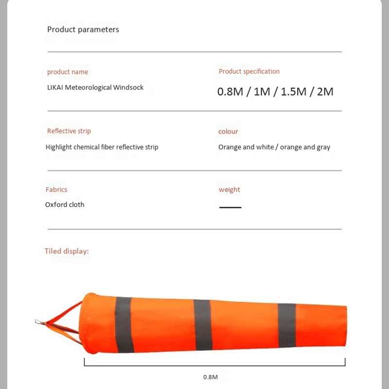 Weather Nylon Wind Sock Weather Vane Windsock Outdoor Toy Kite,Wind Monitoring Needs Wind Indicator