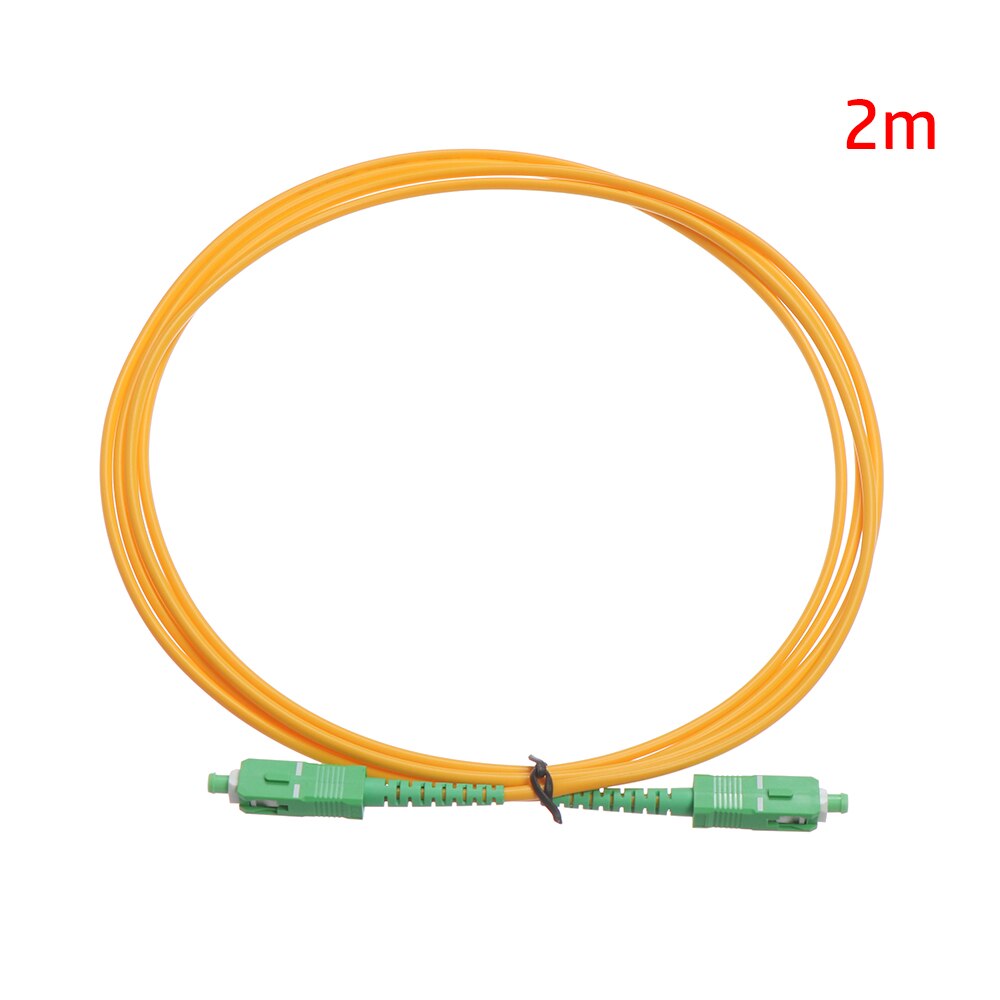 200N SC to SC Fiber Optic Extension Patch Cord SC/APC-SC/APC-SM 1/2/3/5/10meters Jumper Cable Electrical Equipment Home Improvem: 2m