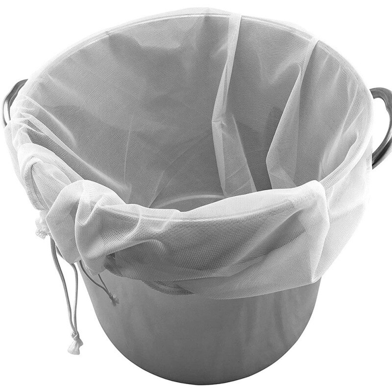 Ølbryggepose hjemmebryggefilter vinfremstilling maltpose finmasket nylon matsilpose filterpose for nøttemelkjuice