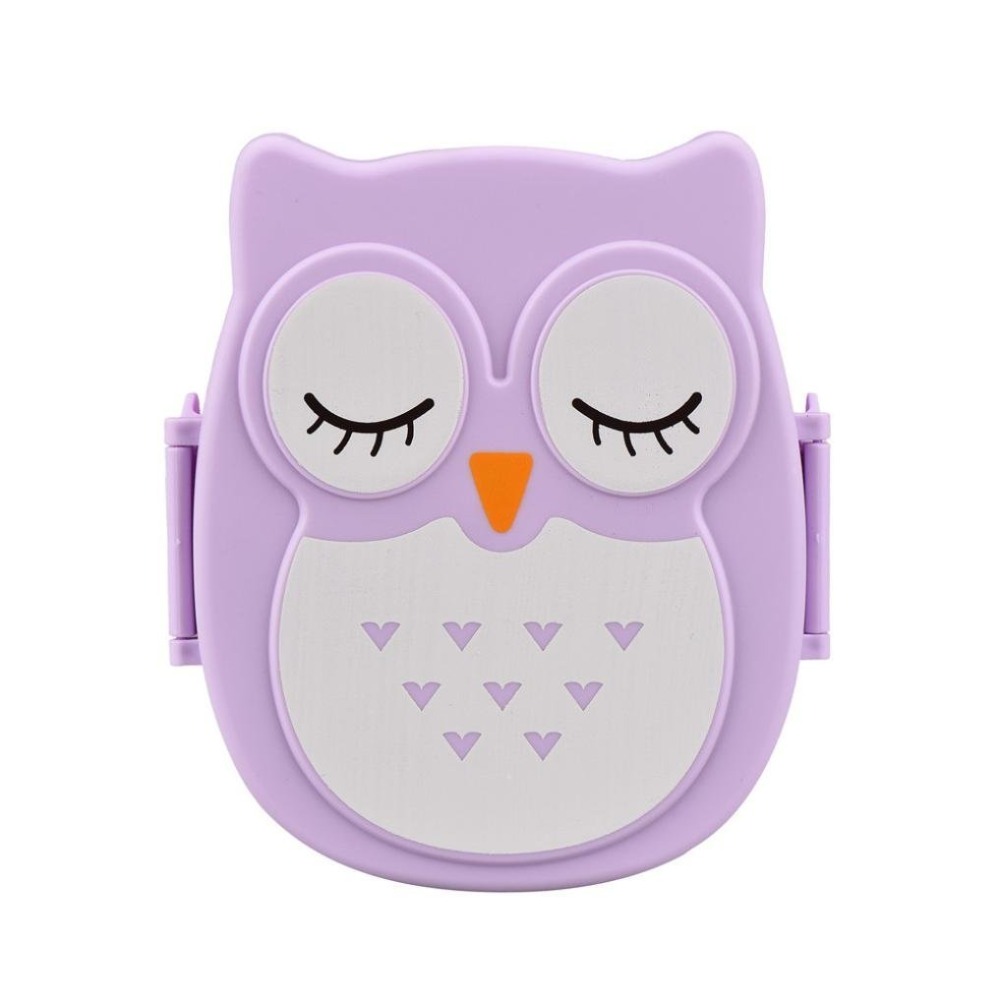 Brand Kawaii Candy Color Owl Lunch Box Microwave Oven Bento Container Case Dinnerware Children's Birthday (00097)